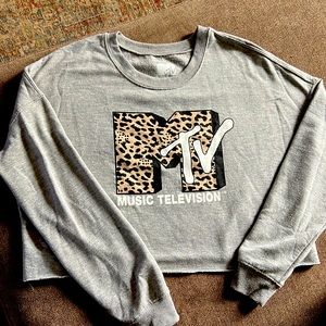 MTV cropped sweatshirt